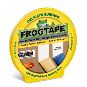 FrogTape Delicate Surface Painters Tape Yellow - 41.1m