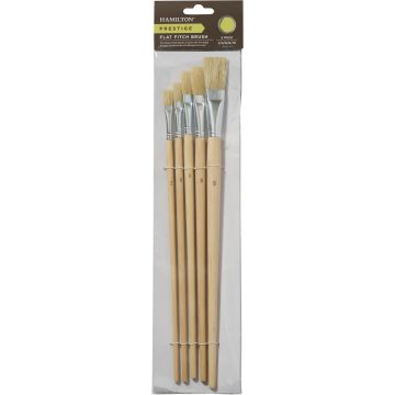 Flat Fitch Synthetic Brush Set 5 Pack