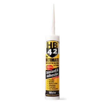 HB42 Ultimate Sealant & Adhesive White 290ml 