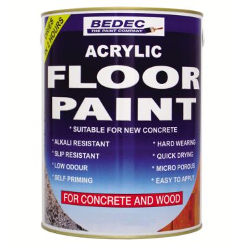 Bedec Acrylic Floor Paint Clear