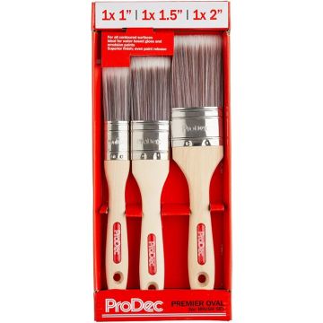 ProDec Premier Oval Brush Set - 3 Piece