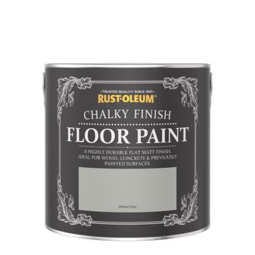 Rust-Oleum Chalky Floor Paint - Winter Grey 2.5 Litre