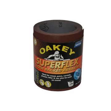 Oakey Superflex Sandpaper 120Grit 5M