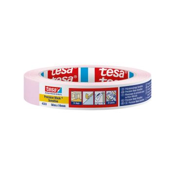 Tesa Precision Mask Sensitive Tape Pink 0.75 Inch