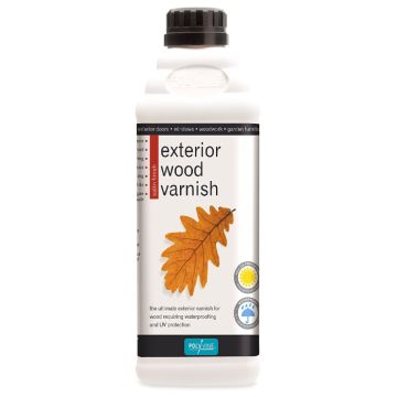 Polyvine Exterior Wood Varnish Satin - Clear - 1 Litre