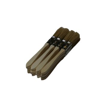 Wooden Laminating Brush 0.5 Inch 12 Pack