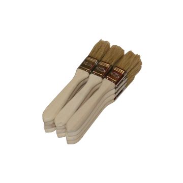 Wooden Laminating Brush 1 Inch 12 Pack