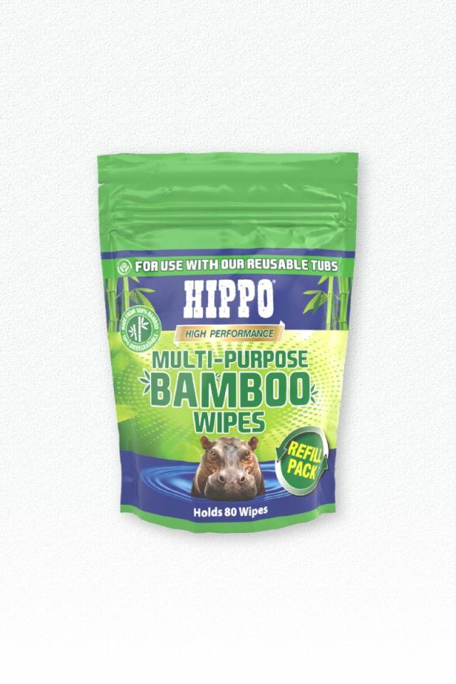 Hippo Bamboo Wipes Refill 80 Pack