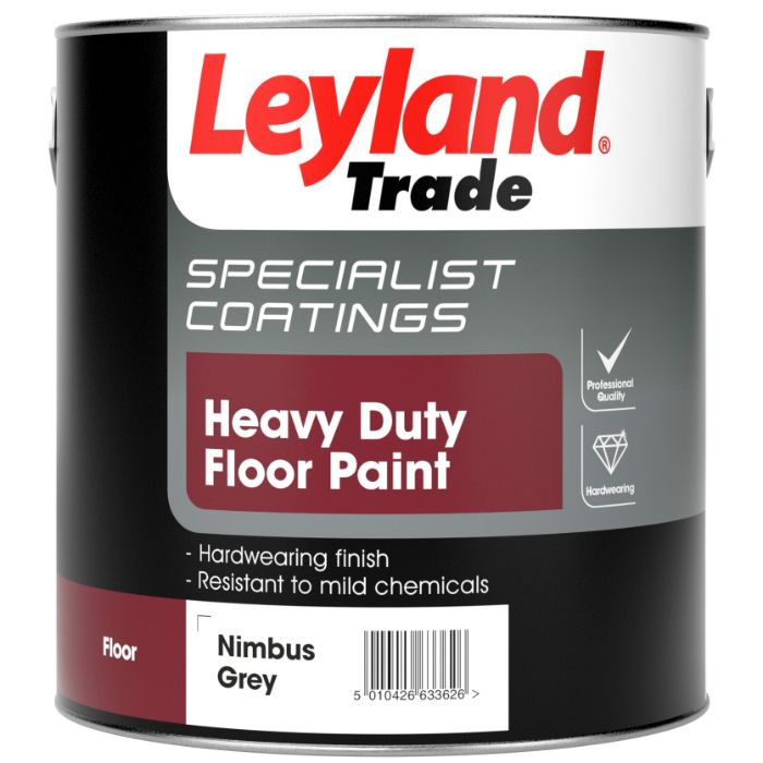 Leyland Trade Heavy Duty Floor Paint Nimbus Grey