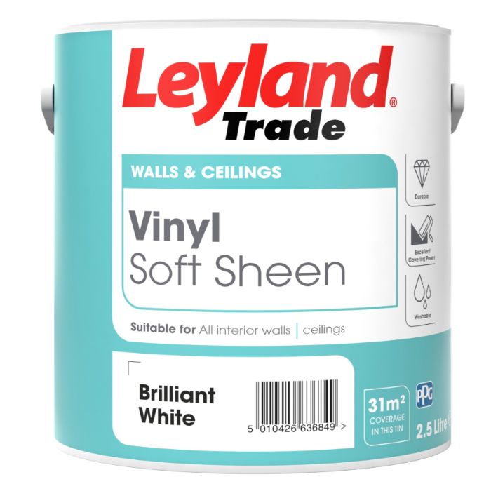 Leyland Trade Vinyl Soft Sheen Brilliant White