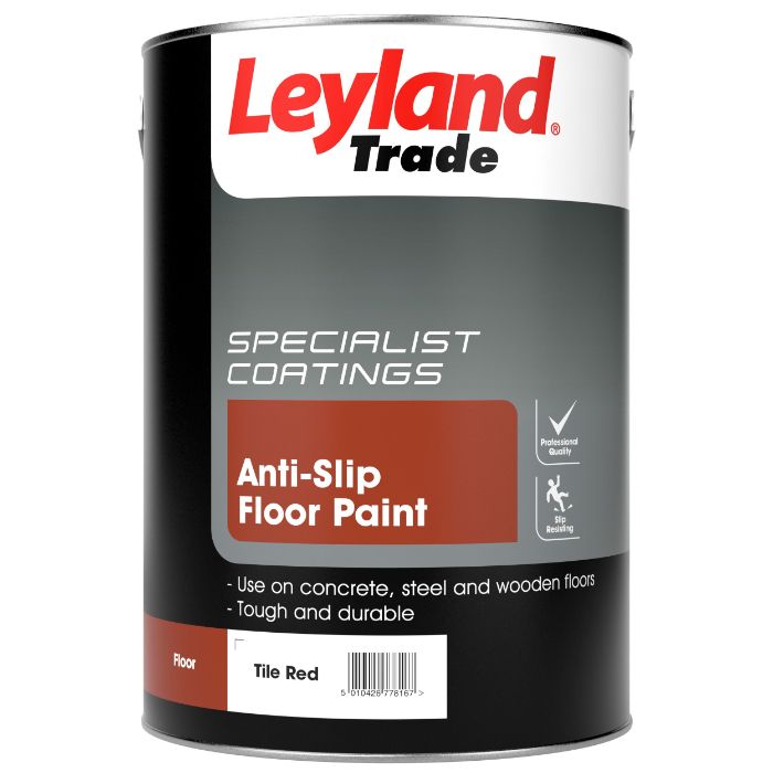 Leyland Trade Anti-Slip Floor Paint Tile Red - 5 Litres