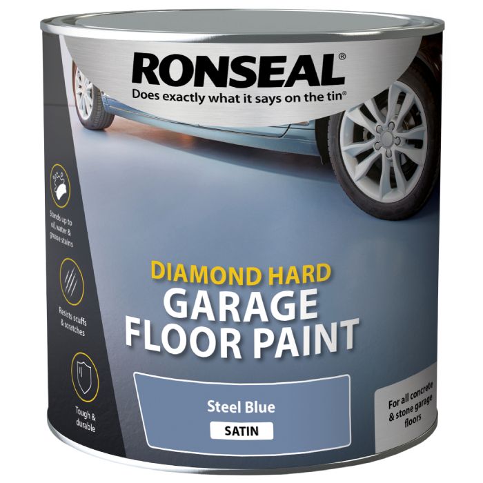 Ronseal Diamond Hard Garage Floor Paint Steel Blue
