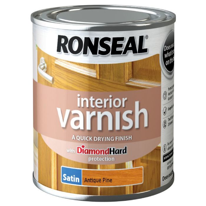 Ronseal Interior Varnish Antique Pine Satin 750ml