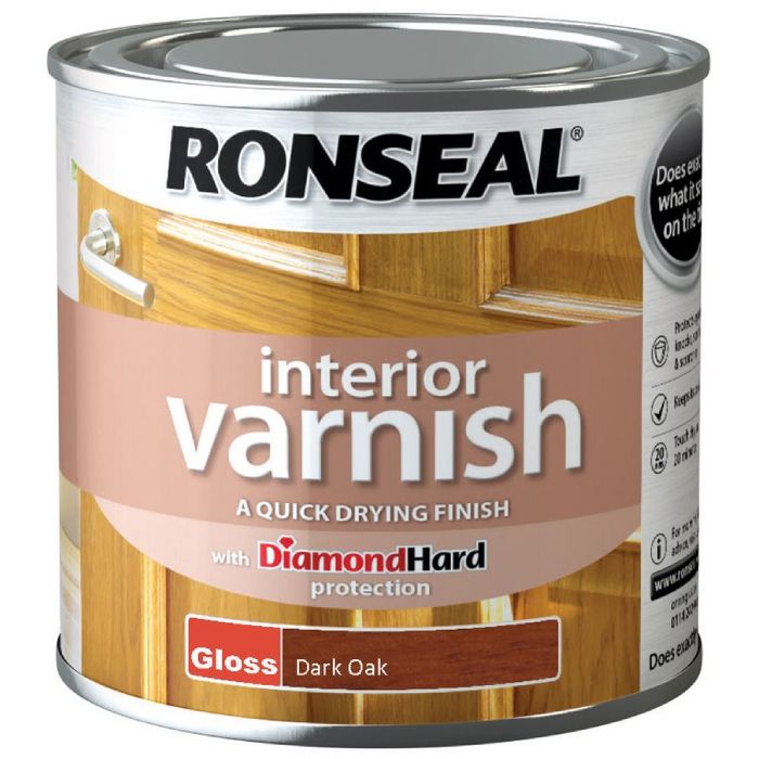 Ronseal Interior Varnish Dark Oak Gloss