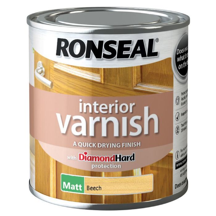 Ronseal Interior Varnish Beech Matt 250ml