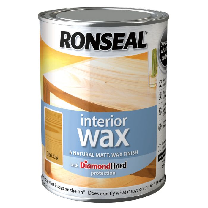 Ronseal Interior Wax Dark Oak 750ml