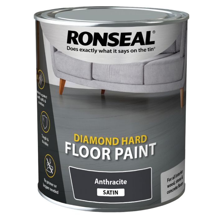 Ronseal Diamond Hard Floor Paint Anthracite