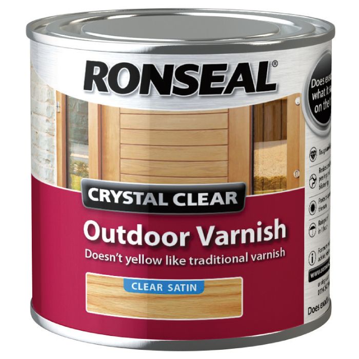 Ronseal Crystal Clear Outdoor Varnish Satin