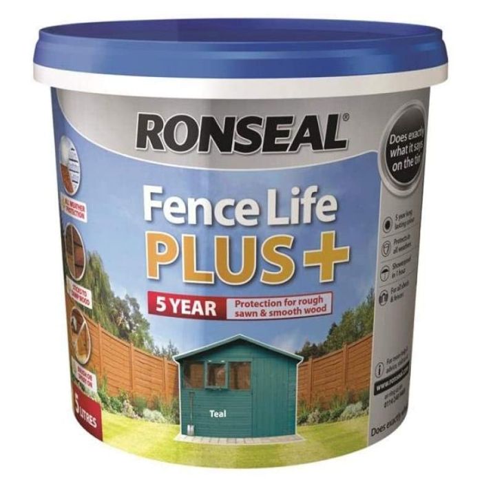 Ronseal Fence Life Plus Teal 5 Litre