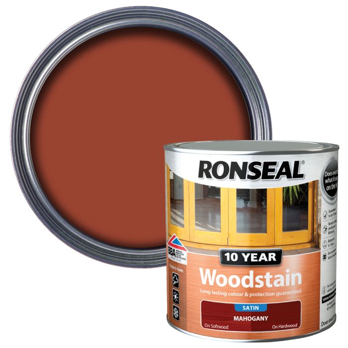 Ronseal 10 Year Woodstain Mahogany Satin