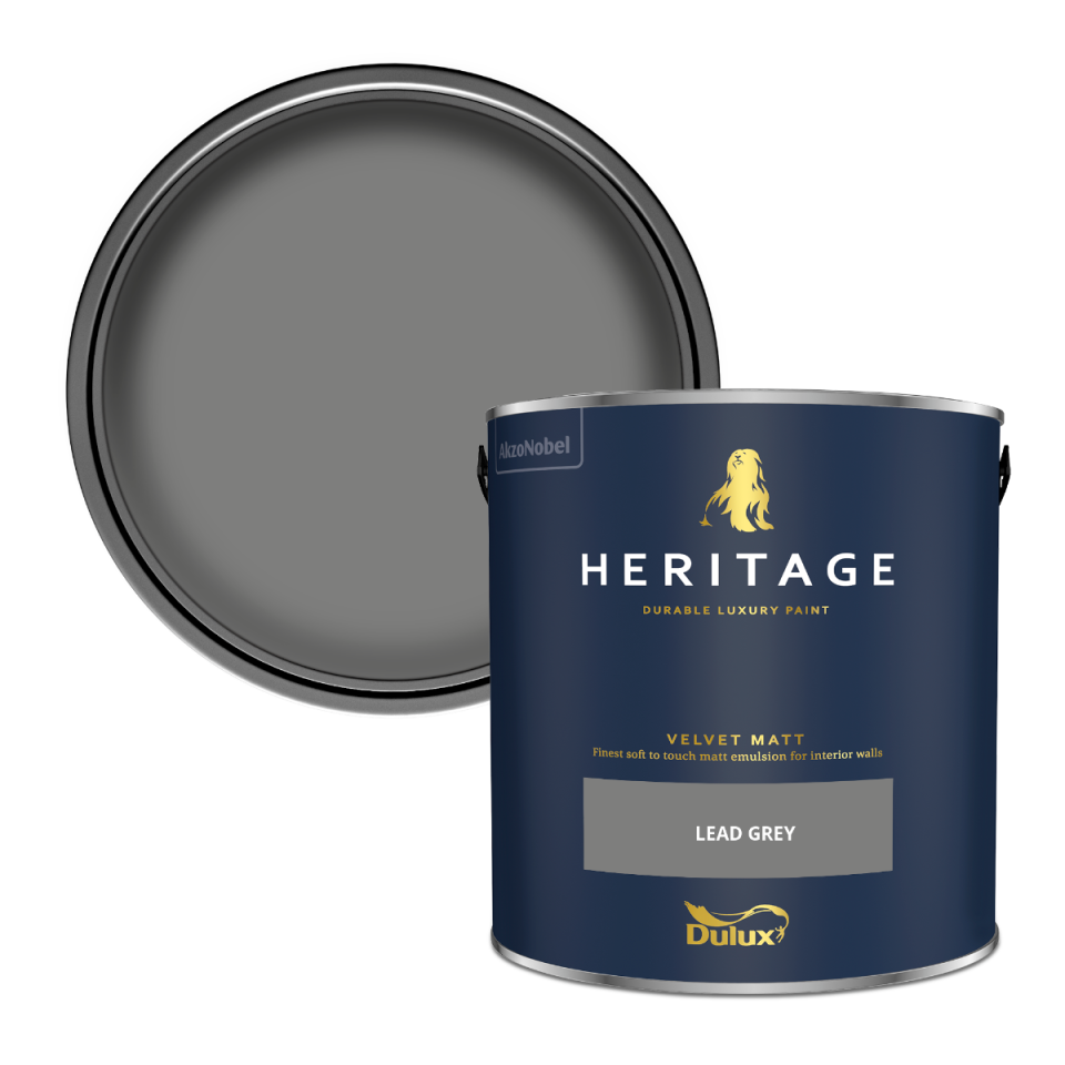 Dulux Heritage Velvet Matt Paint - Lead Grey