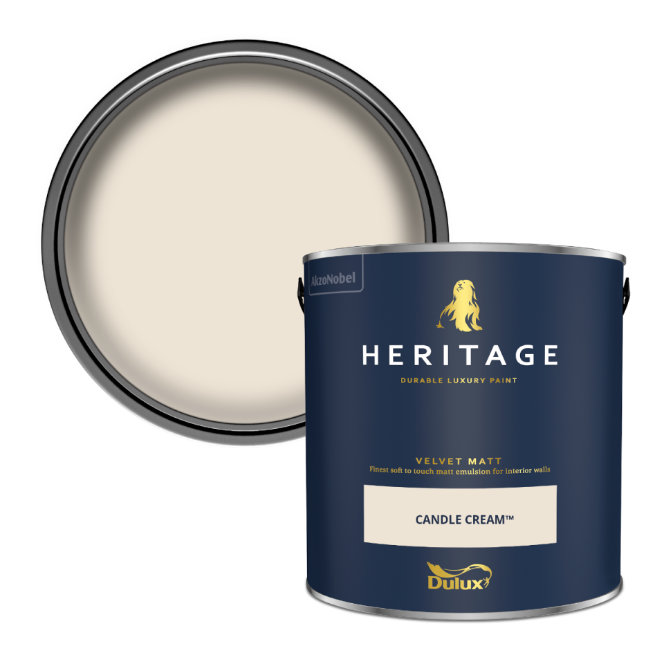 Dulux Heritage Velvet Matt Paint - Candle Cream