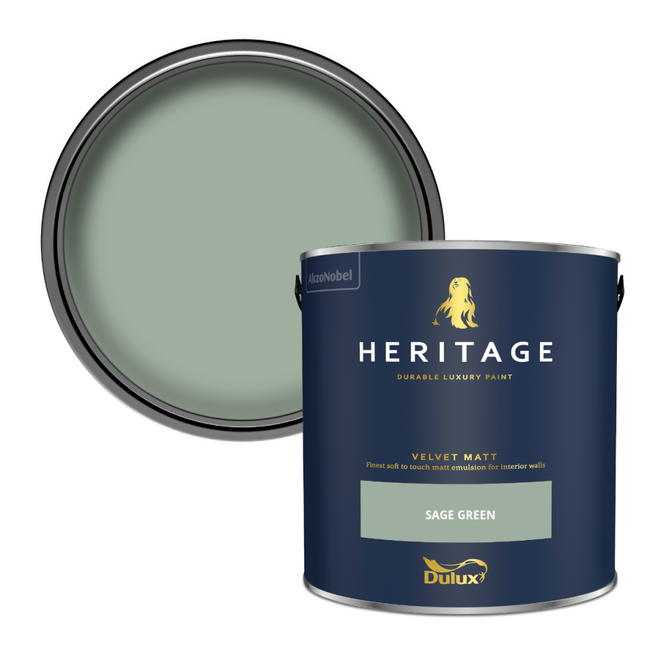 Dulux Heritage Velvet Matt Paint - Sage Green