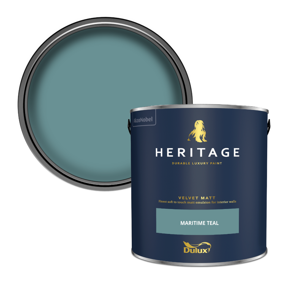 Dulux Heritage Velvet Matt Paint - Maritime Teal