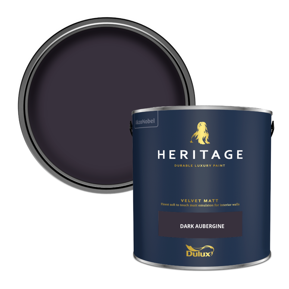 Dulux Heritage Velvet Matt Paint - Dark Aubergine