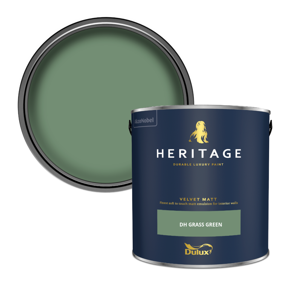 Dulux Heritage Velvet Matt Paint - DH Grass Green