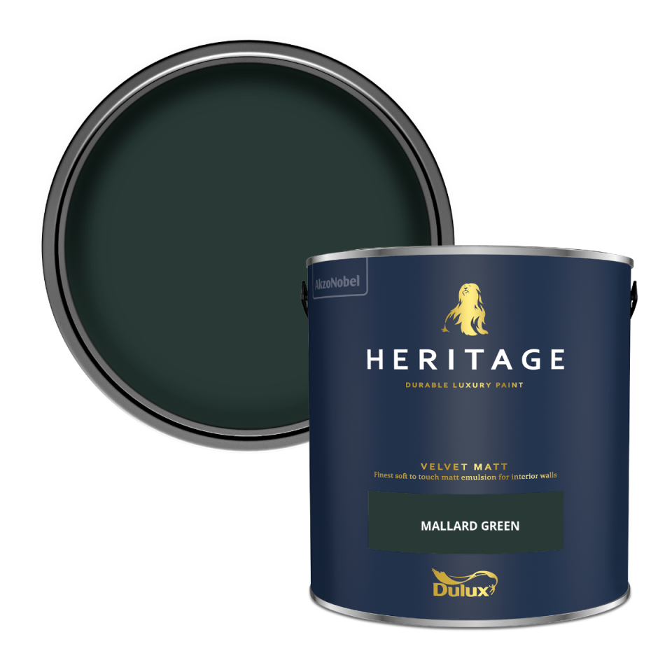 Dulux Heritage Velvet Matt Paint - Mallard Green