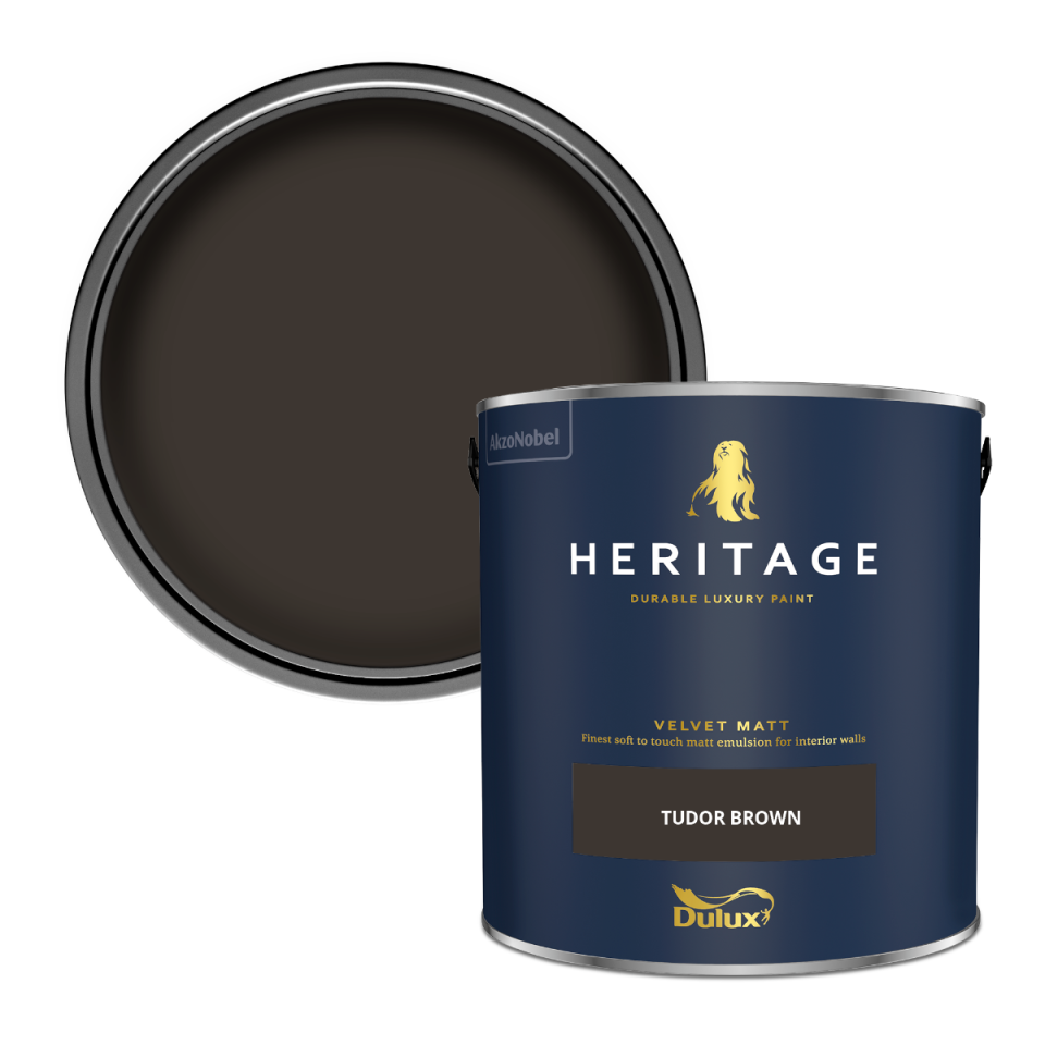 Dulux Heritage Velvet Matt Paint - Tudor Brown