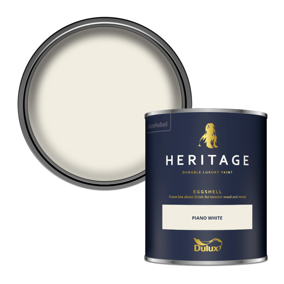 Dulux Heritage Eggshell Paint - Piano White