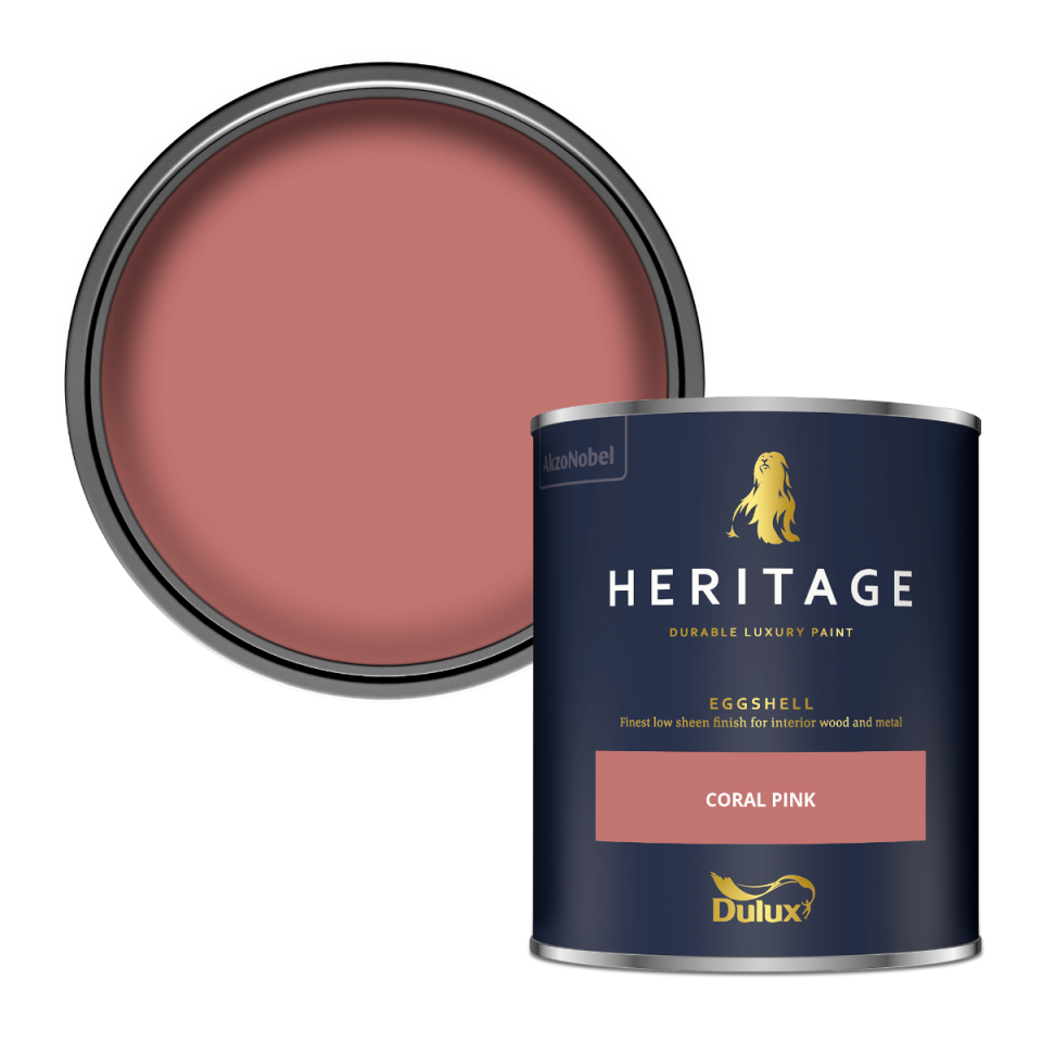 Dulux Heritage Eggshell Paint - Coral Pink