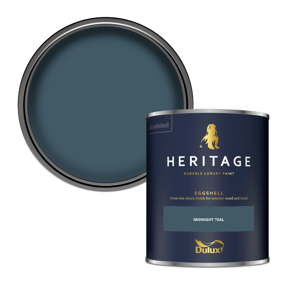 Dulux Heritage Eggshell Paint - Midnight Teal