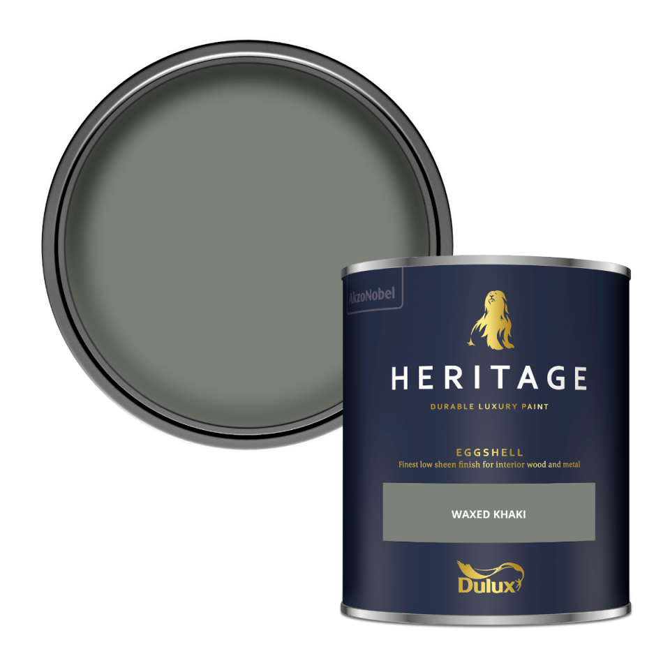 Dulux Heritage Eggshell Paint - Waxed Khaki