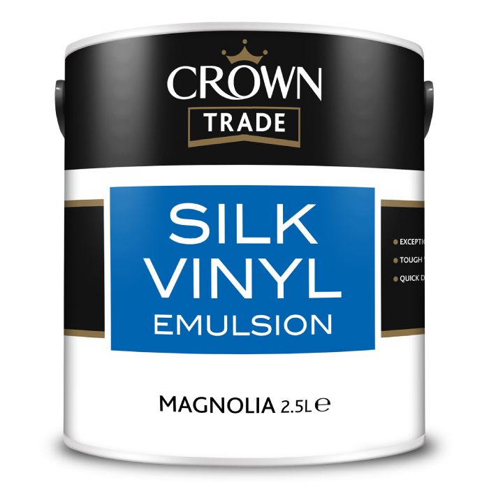 Crown Trade Silk Vinyl Emulsion Magnolia