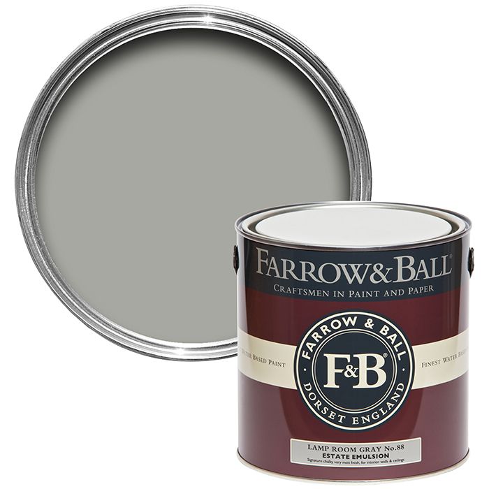 Farrow & Ball Estate Emulsion Lamp Room Gray (No.88) - 2.5 Litre
