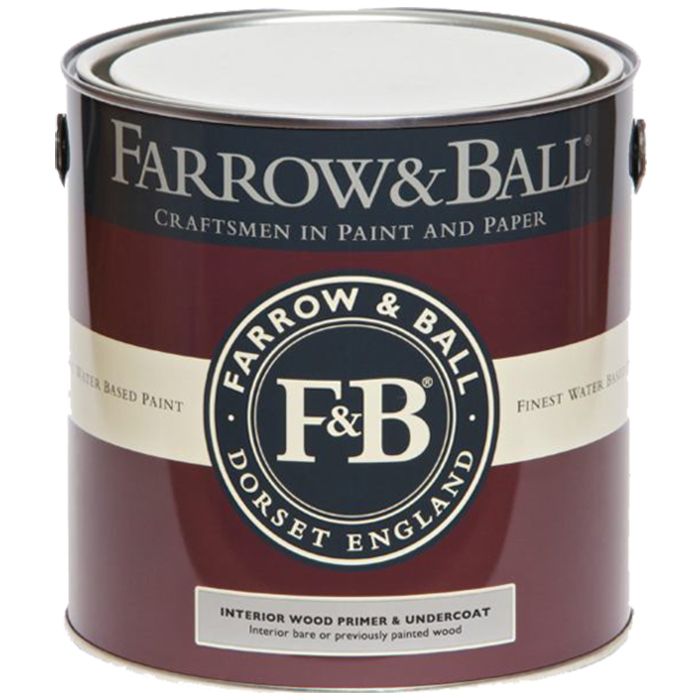 Farrow & Ball Interior Wood Primer & Undercoat White & Light Tones - 750ml
