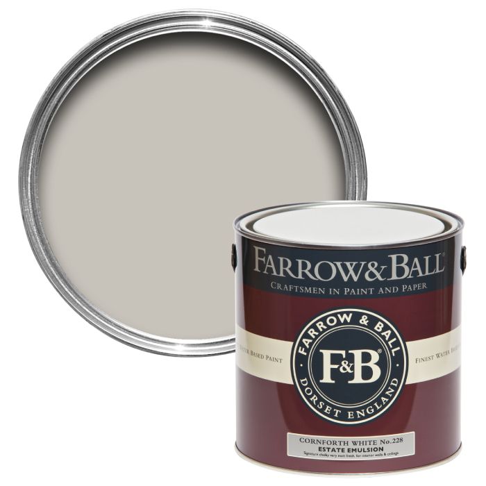 Farrow & Ball Estate Eggshell Cornforth White (No.228) - 2.5 Litre