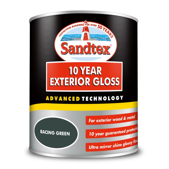 Sandtex 10 Year Exterior Gloss - Racing Green 750ml