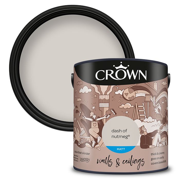 Crown Walls & Ceilings Matt Emulsion - Dash of Nutmeg