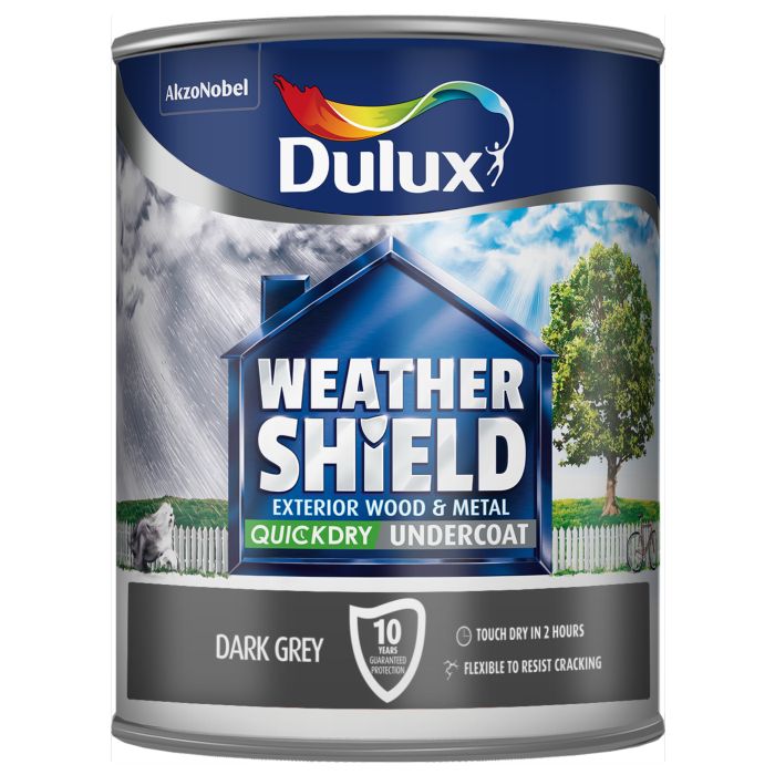 Dulux Weathershield Quick Dry Undercoat Dark Grey
