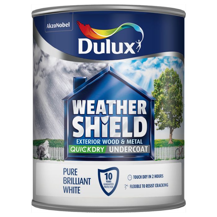 Dulux Weathershield Quick Dry Undercoat Pure Brilliant White
