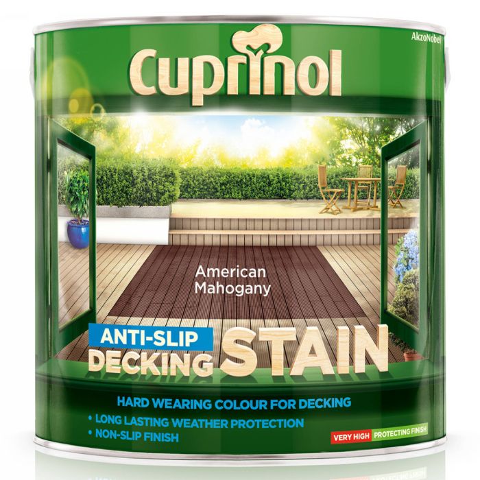 Cuprinol CX Anti-Slip Deck/Stain Amer/Mahog 2.5 Litre