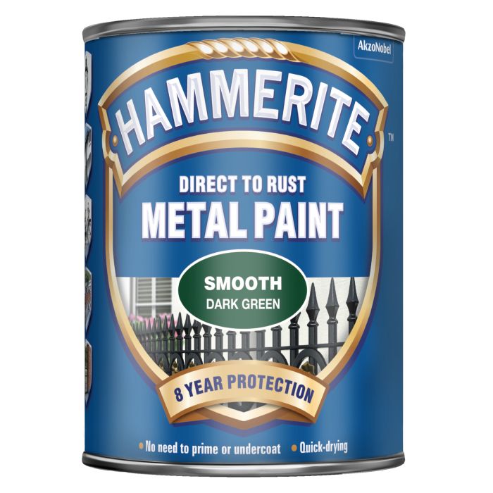 Hammerite Smooth Metal Paint Dark Green