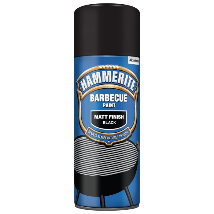 Hammerite Barbecue Paint Aerosol Black 400 ml