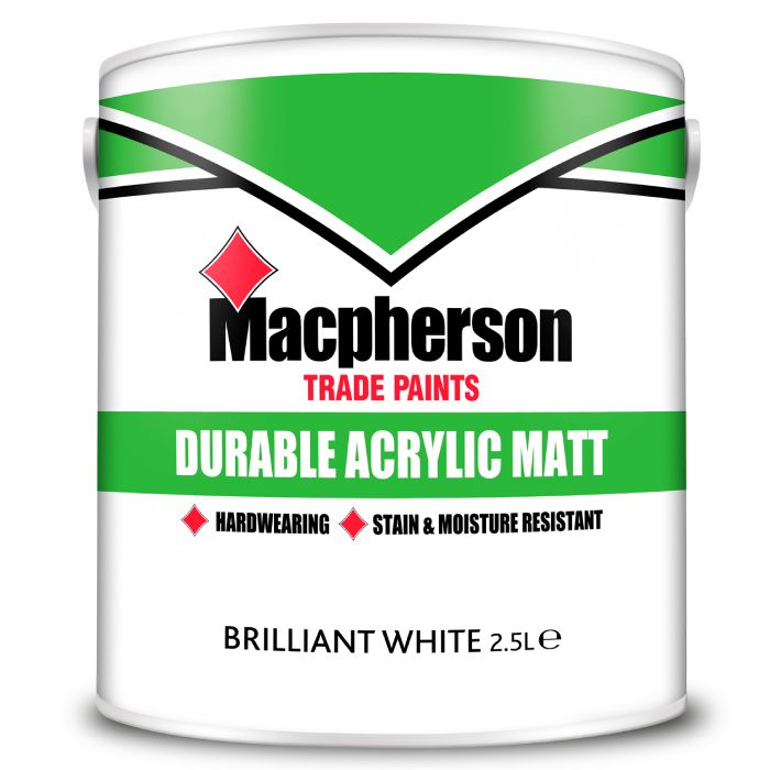 Macpherson Durable Acrylic Matt Brilliant White