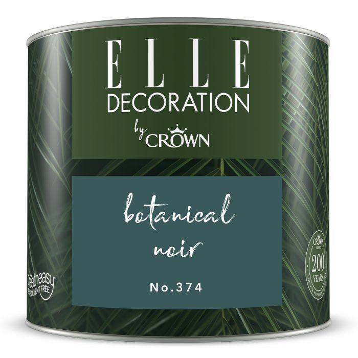 Crown Elle Decoration Flat Matt Botanical Noir