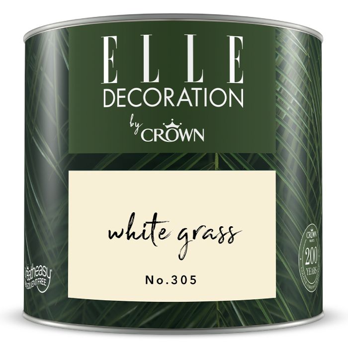 Crown Elle Decoration Flat Matt White Grass